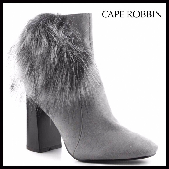 ANKLE BOOTIES GREY SUEDE HIGH HEEL ANKLE BOOTS A3C - Picture 8 of 8